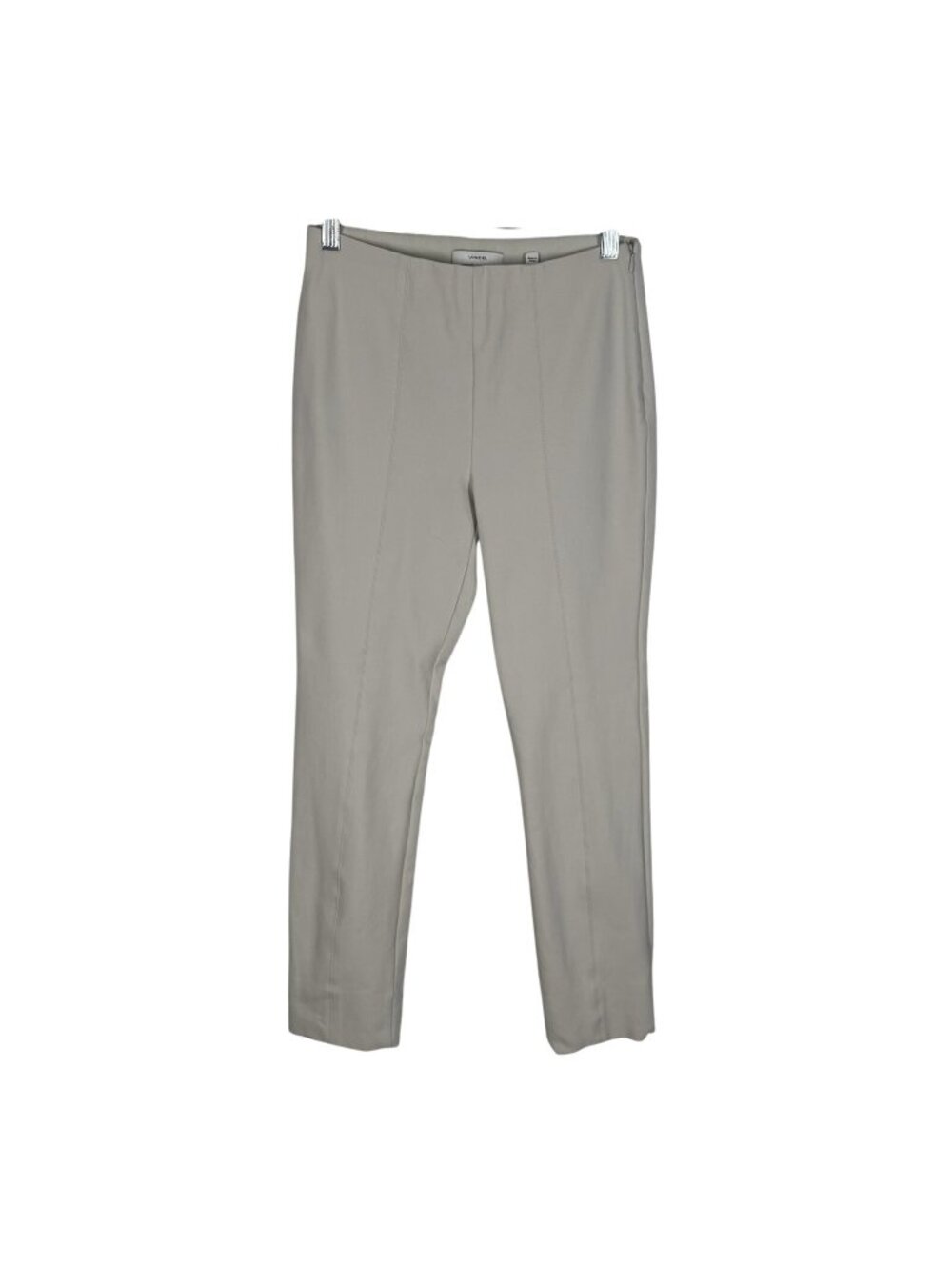 Vince Women S Gesso Slim Bobbi High-Rise Stitch-Seam Ponte Ankle Legging Pant - Picture 4 of 13